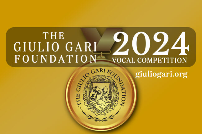 2024 Giulio Gari Foundation International Vocal Competition
