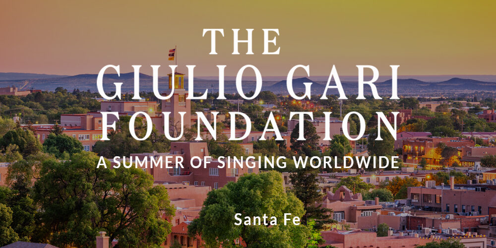 GIULIO GARI FOUNDATION A SUMMER OF SINGING GIULIO GARI FOUNDATION A SUMMER OF SINGING